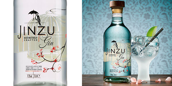 Botella de ginebra artesanal Jinzu con sake (700 ml) barata