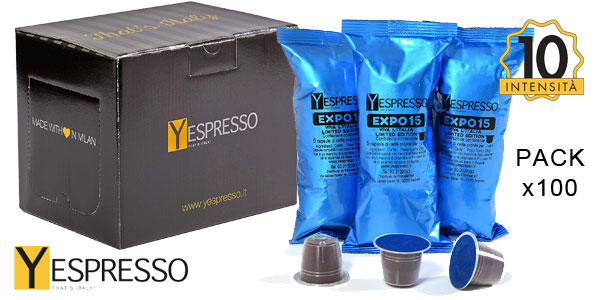 Pack 100 Cápsulas Nespresso compatibles Yespresso Expo15 barato en Amazon