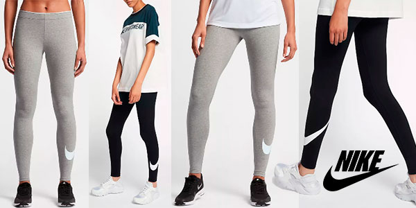 Leggings deportivos Nike con Swoosh para mujer