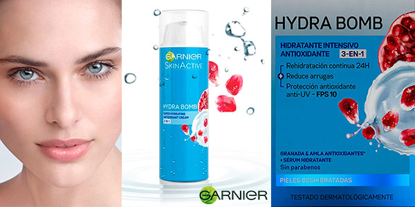 Crema hidratante de día Garnier Hydra Bomb de 50 ml para piel deshidratada barata
