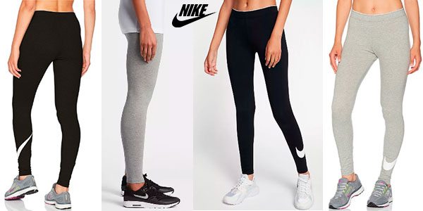 Leggings deportivos Nike con Swoosh para mujer baratos