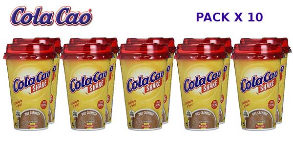  Pack de10 Vasos de Cola-Cao Shake de 200 ml barato en Amazon