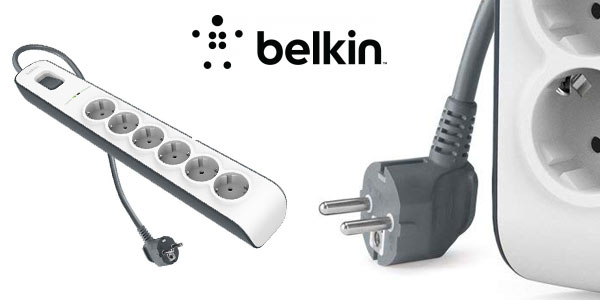 Regleta Belkin de 6 tomas con protección para sobretensiones a buen precio en Amazon