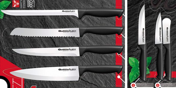 Set de 15 piezas de cocina cuchillos pelador y tijeras Quttin chollazo en eBay