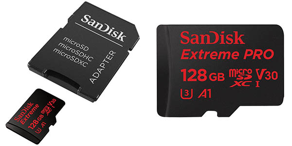 Tarjeta MicroSDXC SanDisk Extreme Pro de 128 GB barata