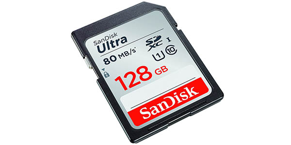 Tarjeta SDXC SanDisk de 128 GB barata