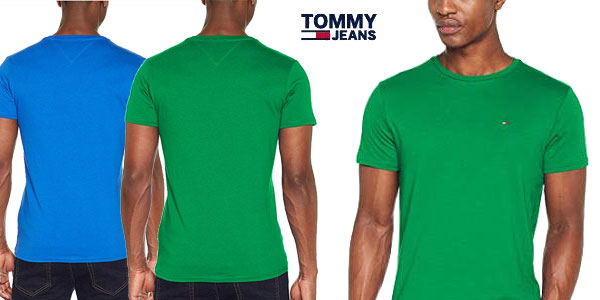 Camiseta Tommy Jeans de punto de algodón para hombre barata en Amazon