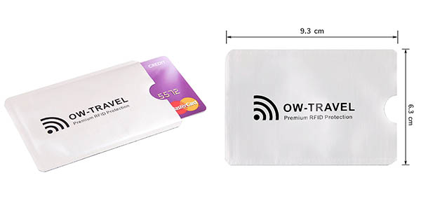 fundas para tarjetas de crédito con protección RFID anti robo chollo