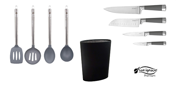 Set de tacoma con 4 cuchillos San Ignacio Premium y utensilios barato en Amazon
