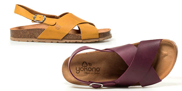 Yokono Mabul sandalias para mujer con tiras cruzadas de piel chollo
