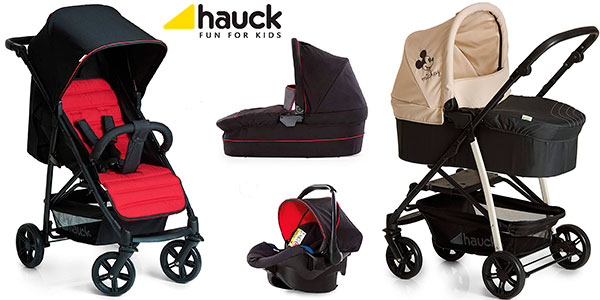 Coche Hauck Rapid 4 Plus con capazo y sillita para bebé en varios modelos barato