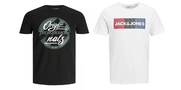 Jack Jones pack camisetas algodón oferta