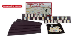 Juego de mesa Aquamarine Games Rummy Pro para 6 jugadores barato en Amazon