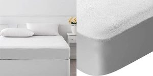 Protector de colchón Pikolin Home 100% algodón rizo para cama de 105