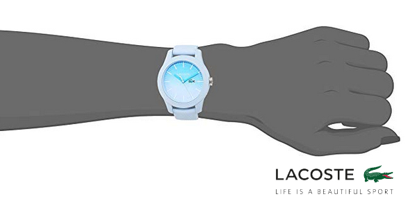 Reloj Lacoste Watches 2000989 de silicona azul pastel para mujer chollo en Amazon