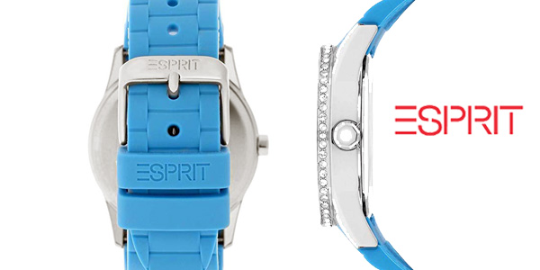 Reloj analógico Esprit Double Infusion Silicon Blue ES106122008 en color azul para mujer chollo en Amazon