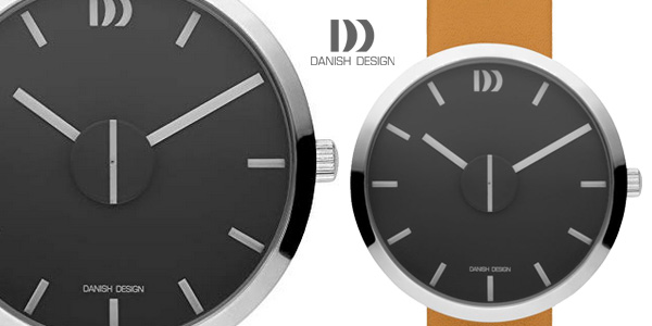 Reloj analógico unisex Danish Design IQ29Q1198 con correa de cuero marrón tabaco barato en Amazon