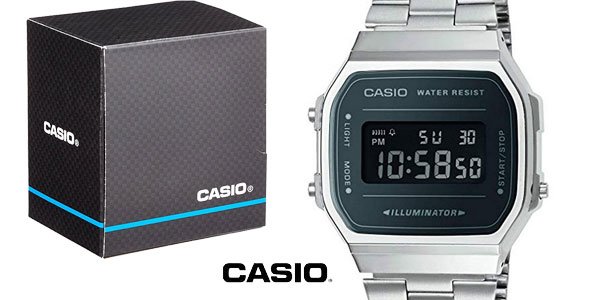 Reloj digital Casio unisex A168WEM-1EF barato en Amazon