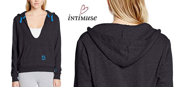 Sudadera Intimuse Charme en azul o negro para mujer chollazo en Amazon
