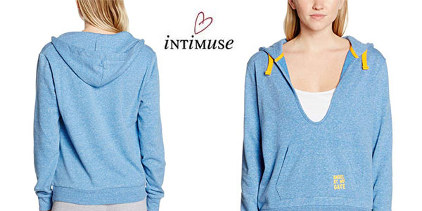 Sudadera Intimuse Charme en azul o negro para mujer barata en Amazon