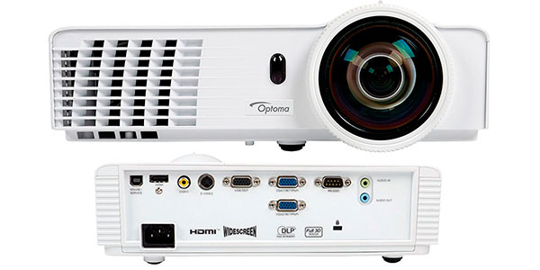 Videoproyector DLP Optoma GT760 de 3.400 lúmenes con mando a distancia blanco barato