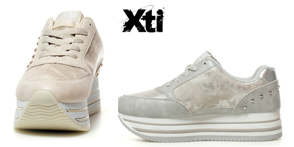 Zapatillas Xti Gunna tonos metalizados con plataforma para mujer chollo en eBay