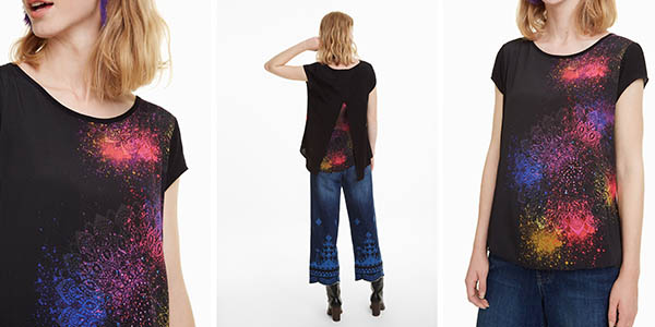 blusa estampada Desigual Berlina chollo