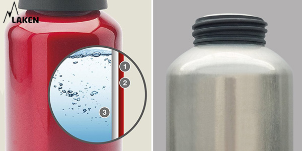 Botella de Aluminio Laken de boca ancha de 1L chollazo en Amazon