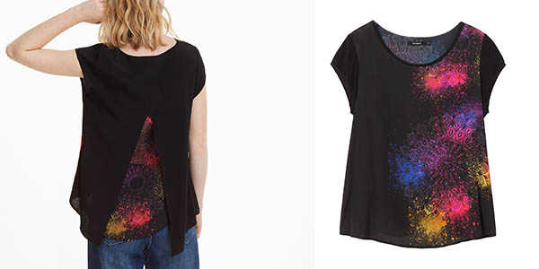 camisa elegante para mujer Desigual Berlina barata