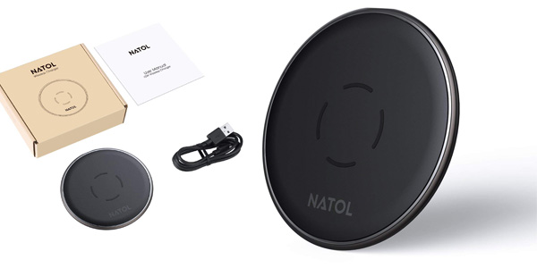 NATOL Cargador Inalámbrico Rápido con tecnología Qi barato en Amazon
