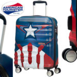 Chollo Maleta spinner American Tourister Capitán América de 36 litros