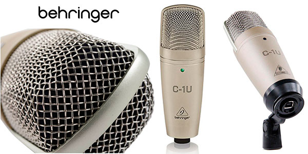 Chollo Micrófono Behringer C-1U USB de 136 dB para estudio