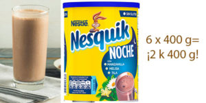 Chollo Pack de 6 latas de Nesquik Noche (400 g)