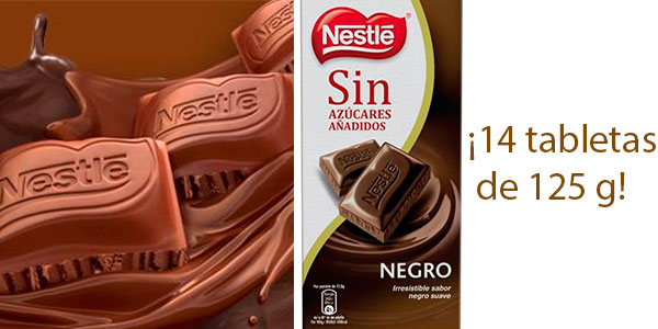 Chollo Pack de 14 tabletas de chocolate negro Nestlé 70% sin azúcar