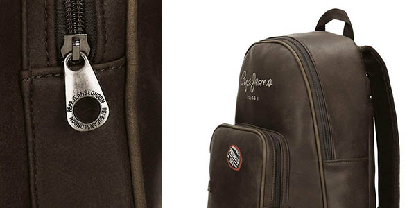 mochila para portátil de diseño en cuero de imitación Pepe Jeans Duetone en oferta
