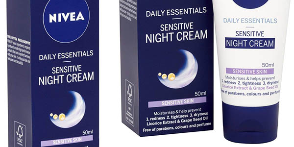 Nivea Daily Essentials crema de noche para piel sensible chollo