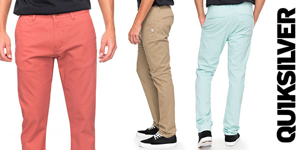 Pantalones chinos Quiksilver Krandy en varios colores para hombre baratos