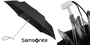 Paraguas unisex Samsonite Alu Drop de aluminio negro barato