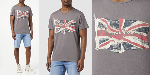 ▷ Chollazo Camiseta Jeans Essential Denim tee para hombre desde 12,70€ (58% de descuento)