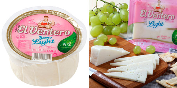 Queso tierno El Ventero Light (550 g) en oferta