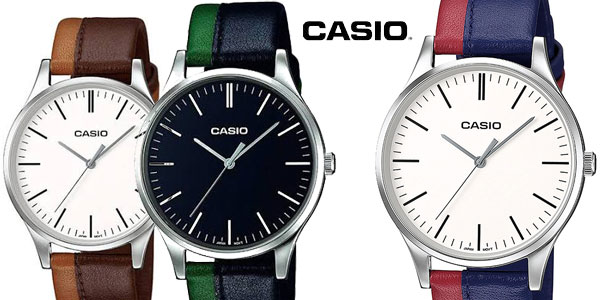 Reloj analógico Casio MTP-E133L en varios colores barato en Amazon