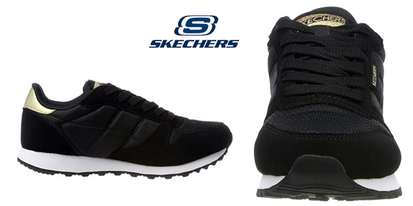 Zapatillas deportivas Skechers OG 85-Clasix en negro para mujer chollo en Amazon