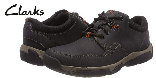 Zapatos de cordones Clarks Walbeck Edge II en negro para hombre baratos en Amazon