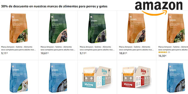 Amazon Solimo sacos de pienso para animales baratos