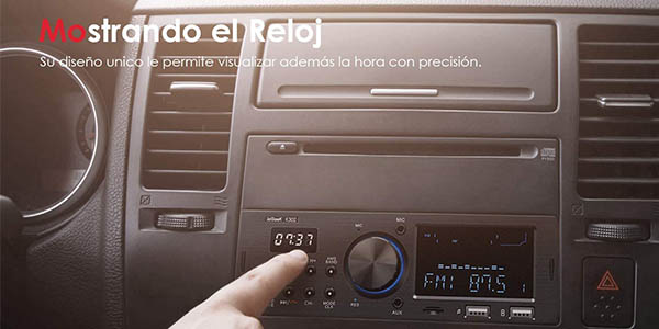 Autoradio IeGeek MP3 con Bluetooth, mando y manos libres