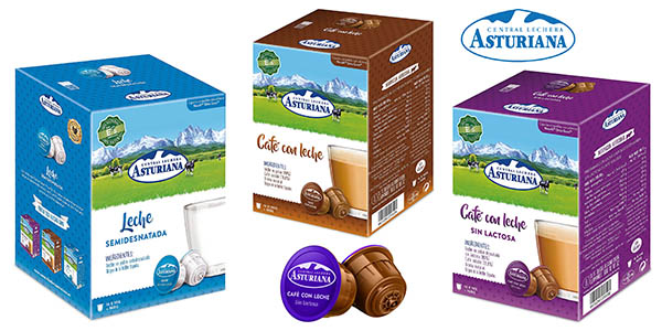 Central Lechera Asturiana cápsulas de leche y café baratas compatibles máquinas Dolce Gusto