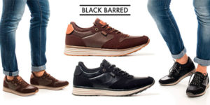 Zapatillas Black Barred Matthew en 2 modelos para hombre baratas