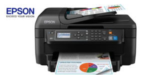 Impresora multifunción 4-en-1 Epson Workforce WF-2750DWF inyección de tinta con WiFi barata en Amazon