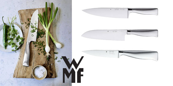 Set de cuchillos de cocina WMF Top Tools y tijeras con base metálica (6 piezas) chollo en Amazon