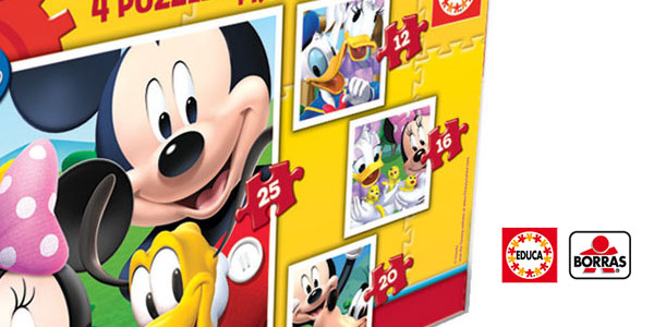 Chollo Maleta Con 4 Puzles Progresivos Mickey Mouse De Educa Borrás Disney Por Sólo 696€ 37